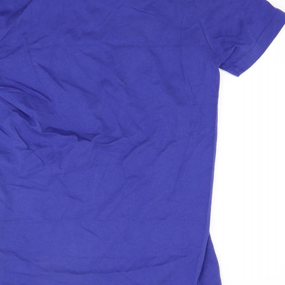 adidas Mens Blue  Jersey  T-Shirt Size M