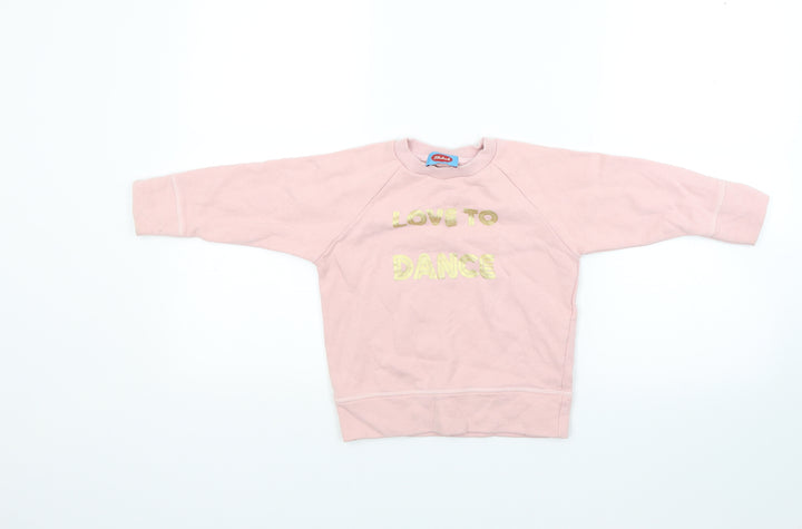Rhubarb Girls Pink Pullover Sweatshirt Size 3-4 Years - Love to dance