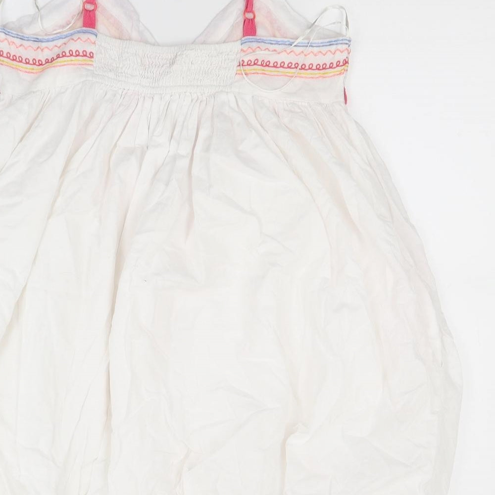 Miss Selfridge Womens White  Jersey Tunic Tank Size 12