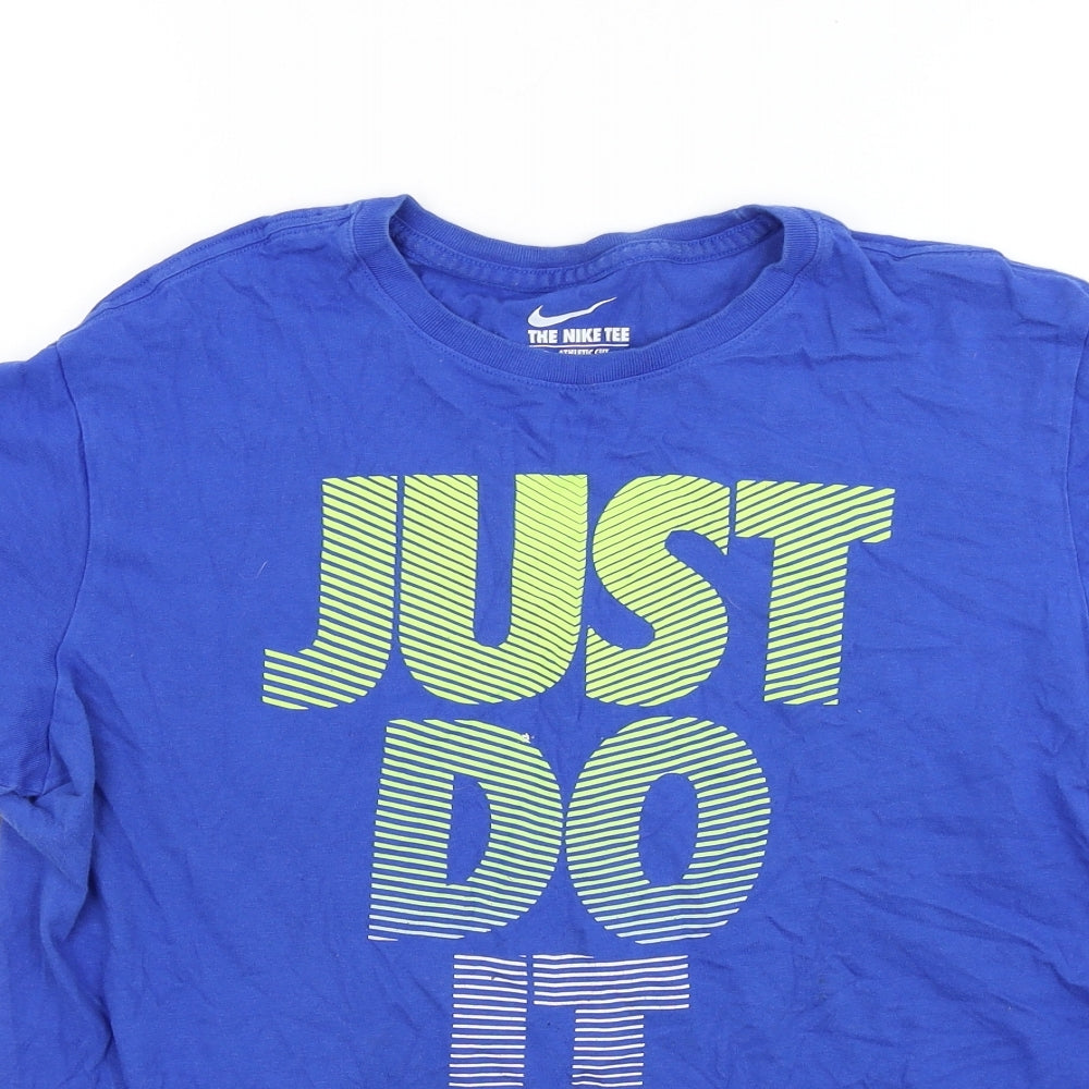 Nike Mens Blue  Jersey  T-Shirt Size M