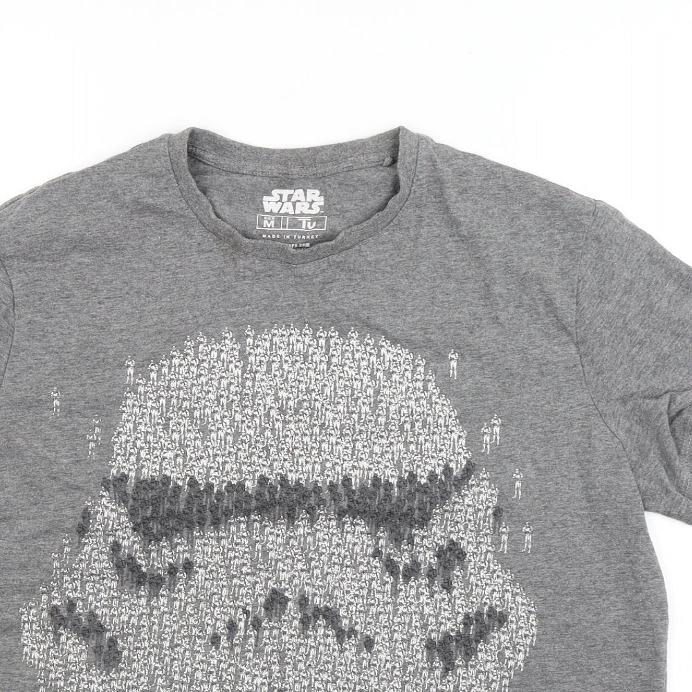 TU Mens Grey  Jersey  T-Shirt Size M  - STAR WARS