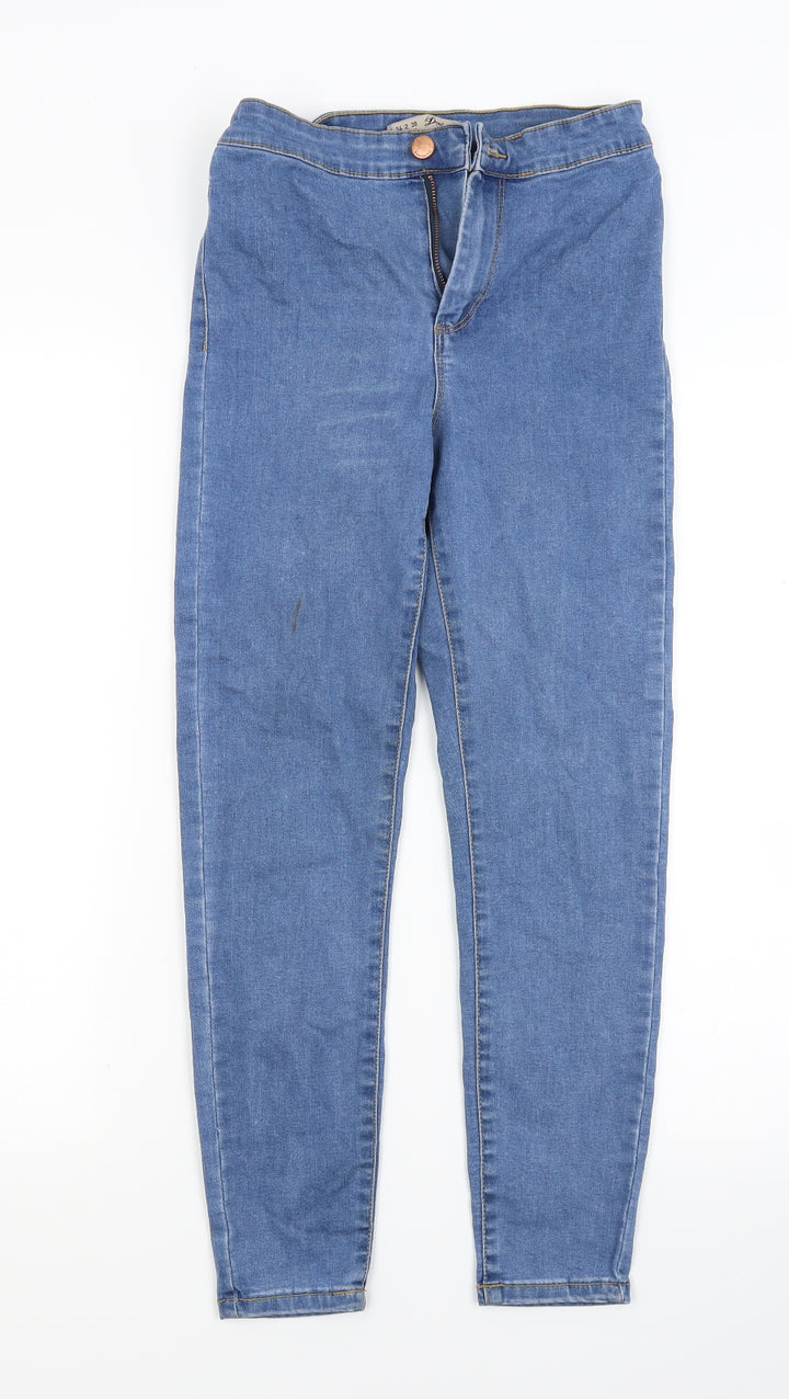 Primark Womens Blue Denim Skinny Jeans Size 6 L24 in