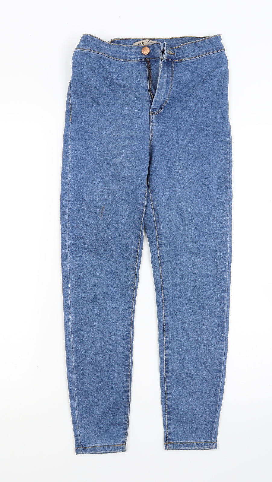 Primark Womens Blue  Denim Skinny Jeans Size 6 L24 in