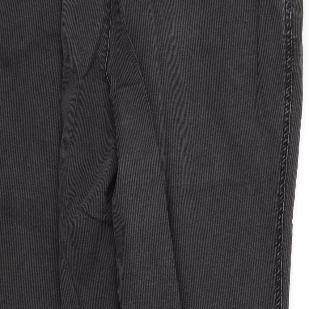 Oakman Mens Grey  Corduroy Trousers  Size 38 L31 in