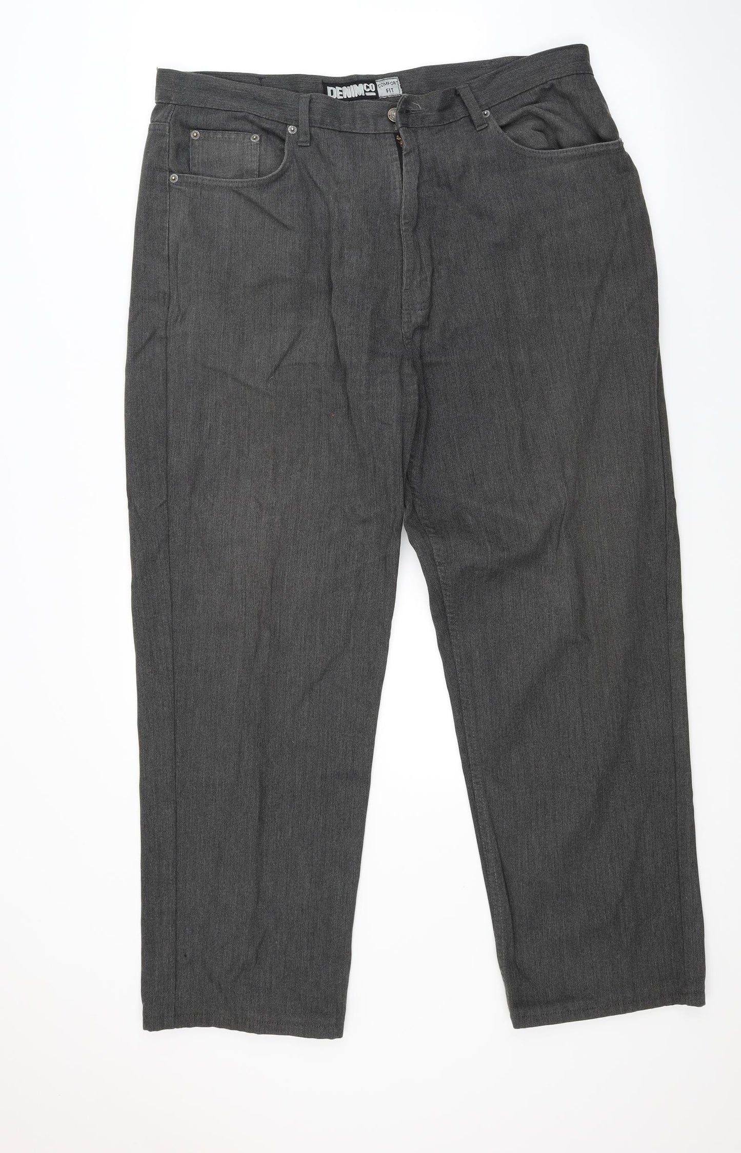 Denim & co Mens Grey   Straight Jeans Size 38 L34 in