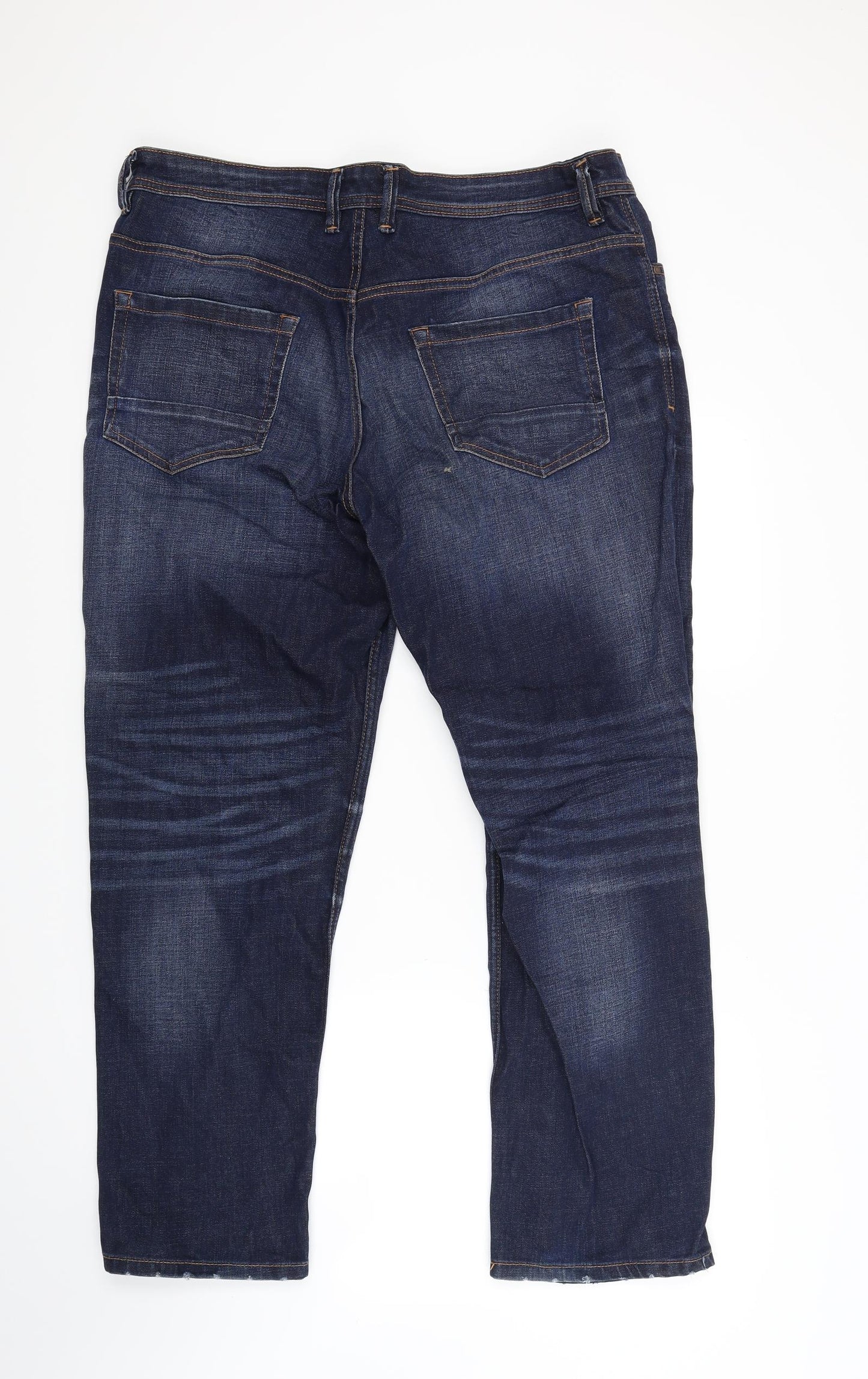 George Mens Blue  Denim Straight Jeans Size 38 L30 in