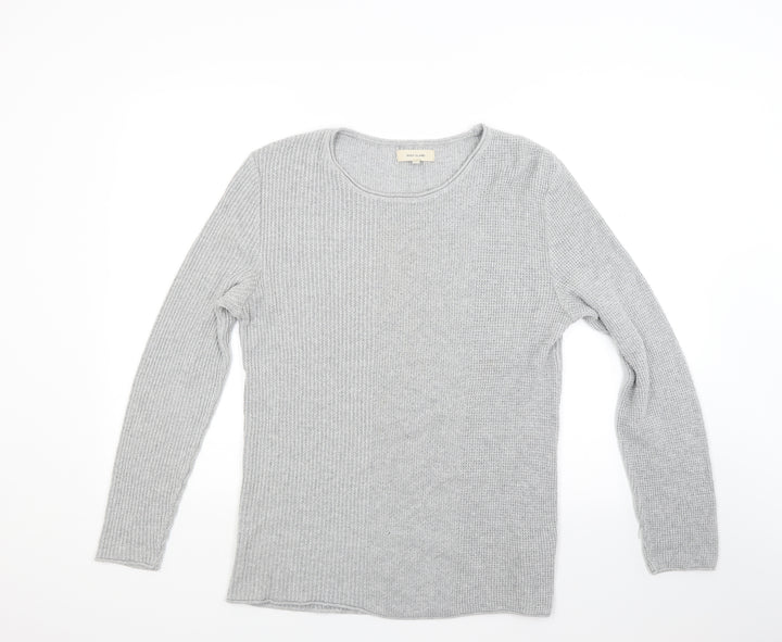 River Island Womens Grey  Knit Pullover Jumper Size M