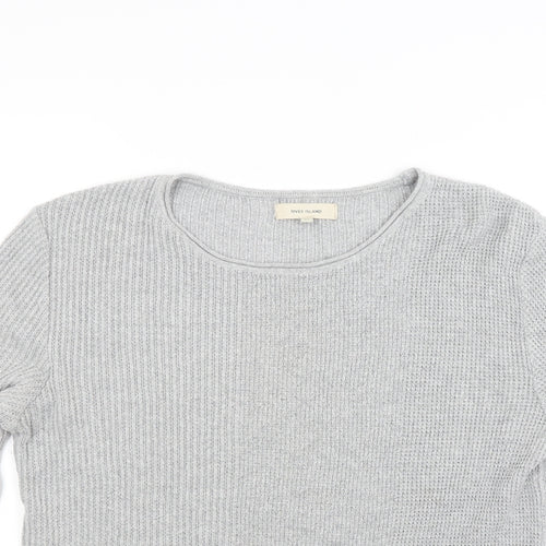 River Island Womens Grey  Knit Pullover Jumper Size M