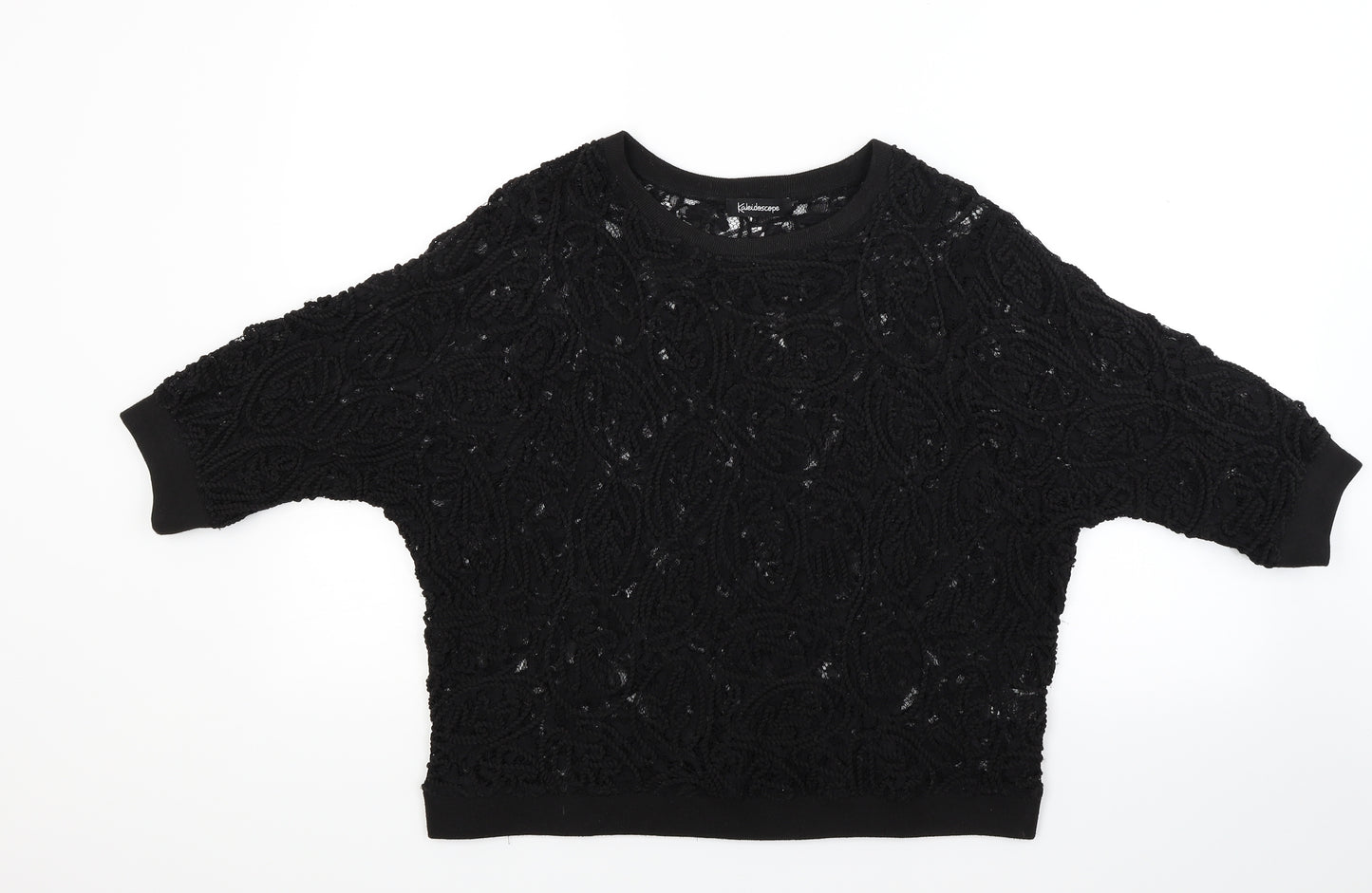 Kaleidoscope Womens Black   Basic T-Shirt Size 10