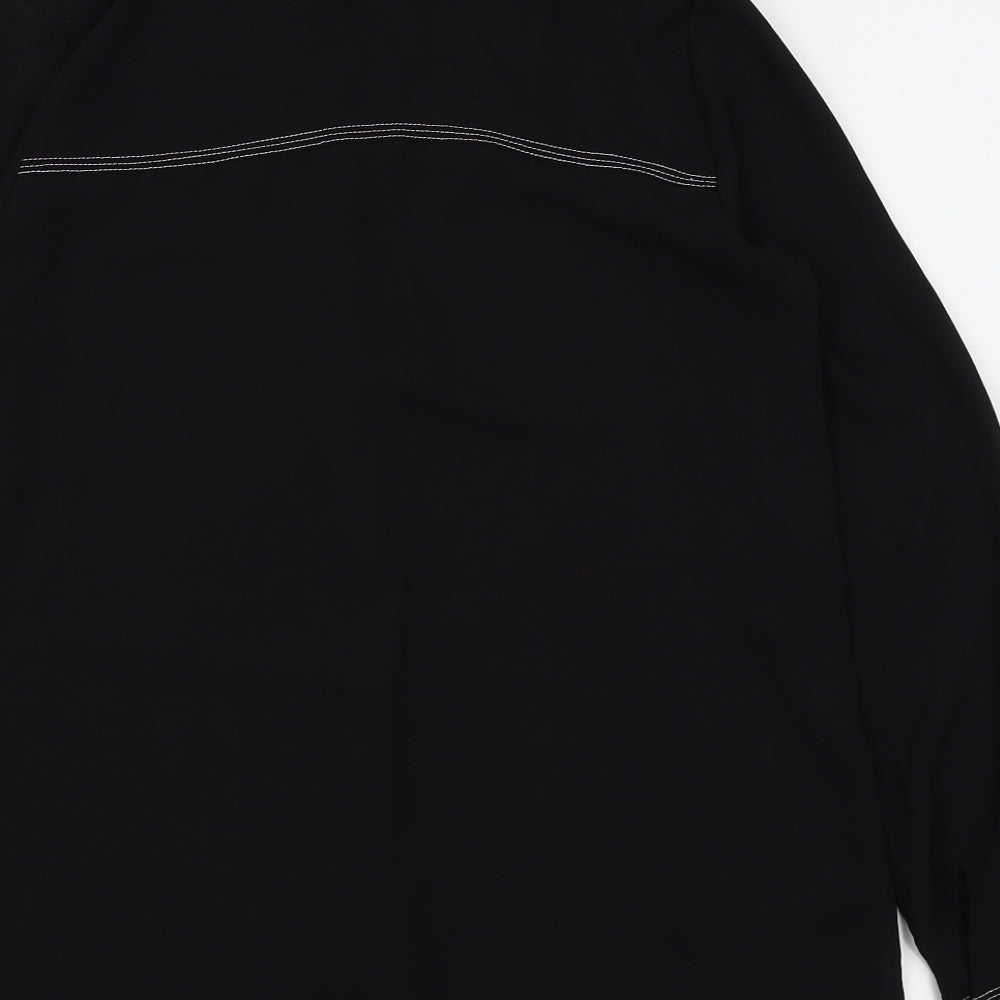 Dorothy Perkins Womens Black   Basic Button-Up Size 8