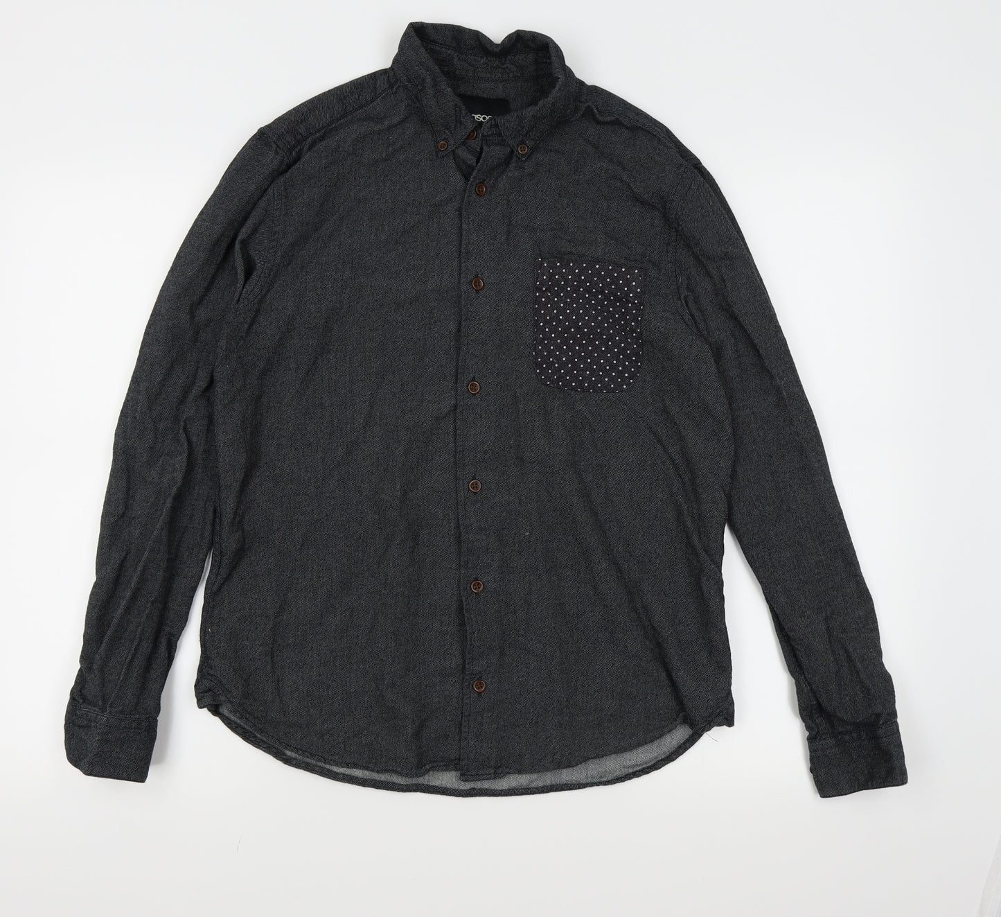 ASOS Mens Black    Button-Up Size S