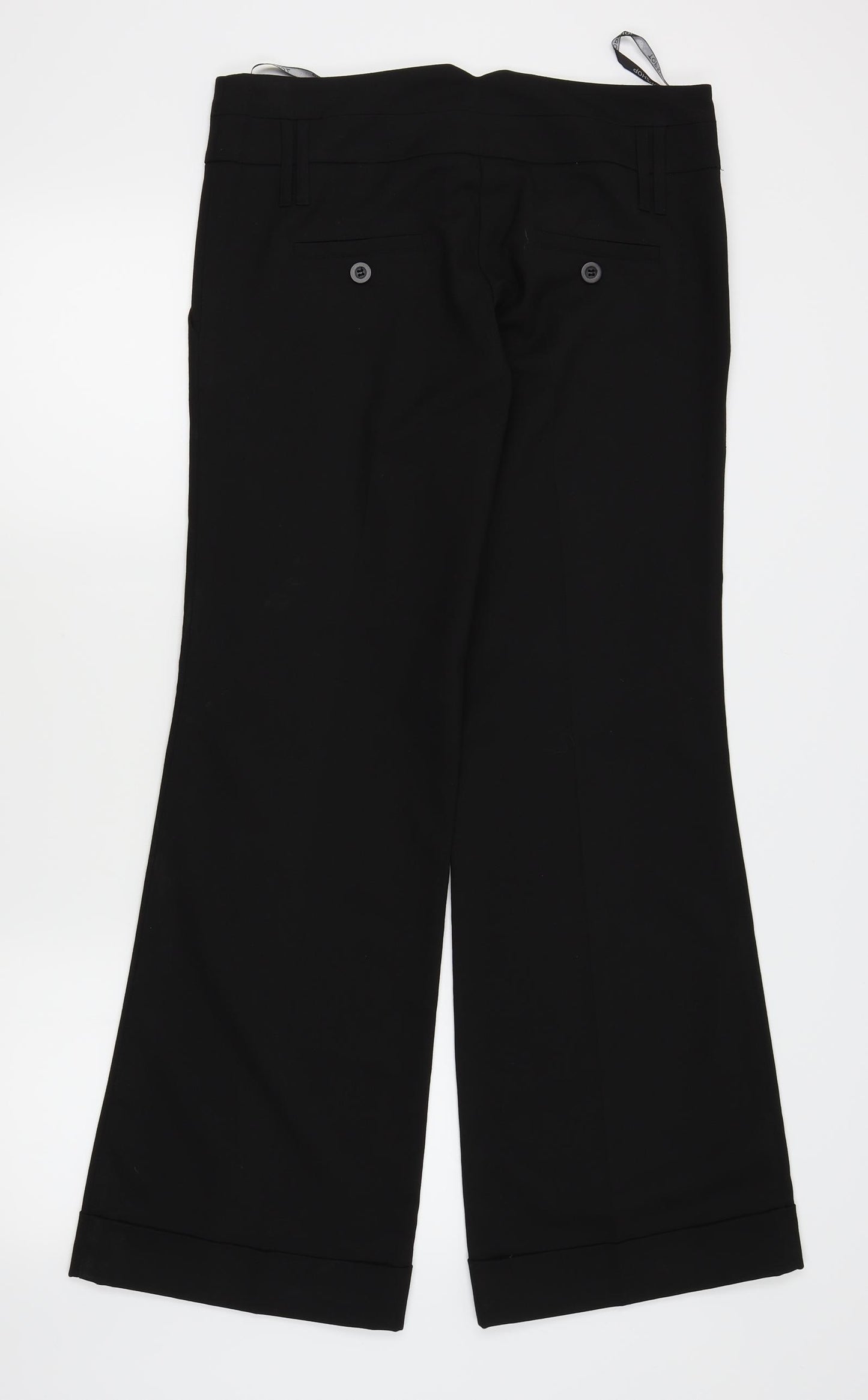 Topshop Womens Black   Trousers  Size 12 L32 in