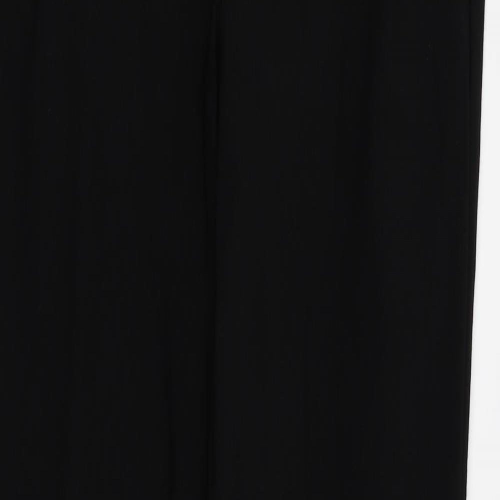 Papaya Womens Black   Trousers  Size 8 L31 in