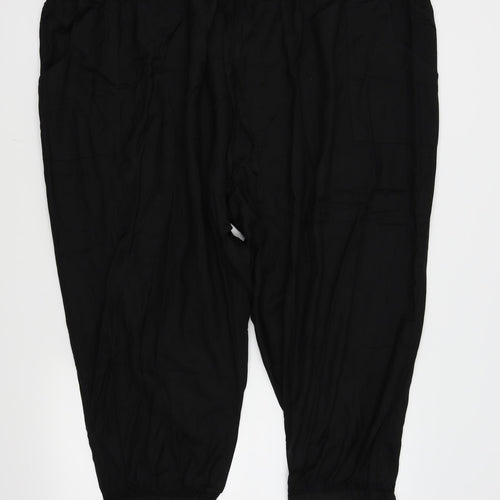 label be Womens Black   Capri Trousers Size 32 in L21 in