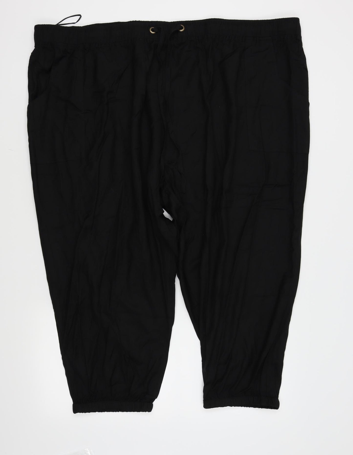 label be Womens Black   Capri Trousers Size 32 in L21 in