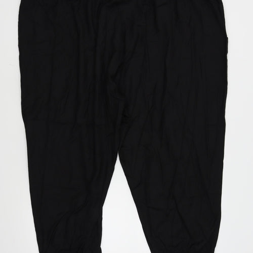 label be Womens Black   Capri Trousers Size 32 in L21 in