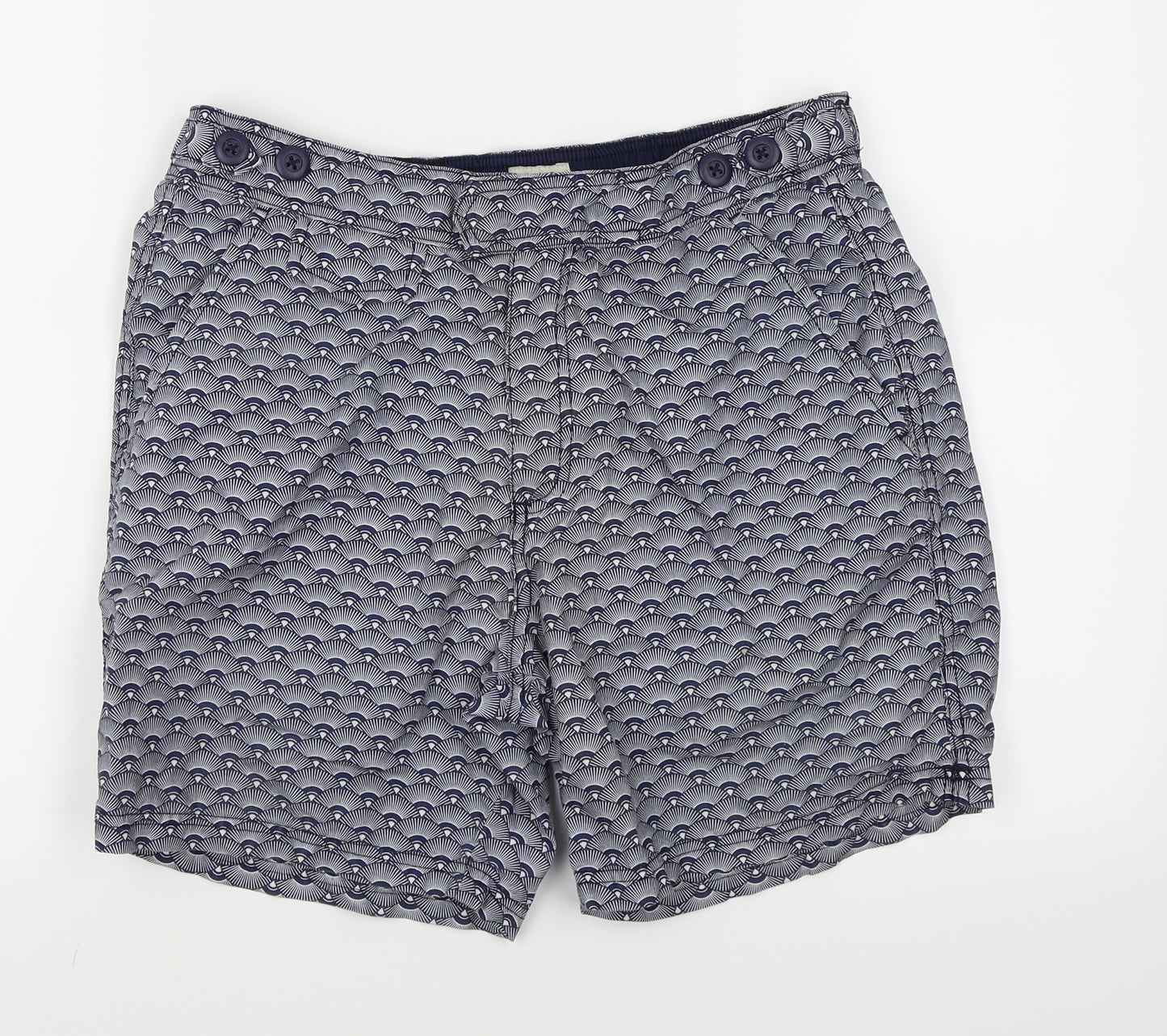 Authentic Casual Wear Mens Blue   Chino Shorts Size M - swim shorts