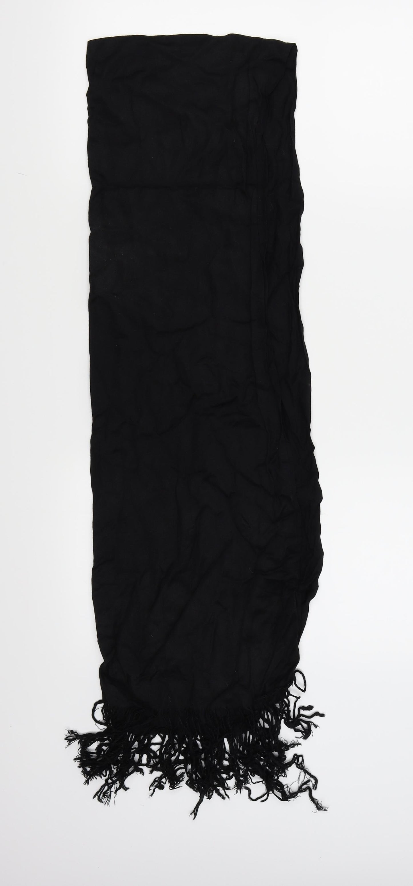 Preworn Womens Black    Scarf
