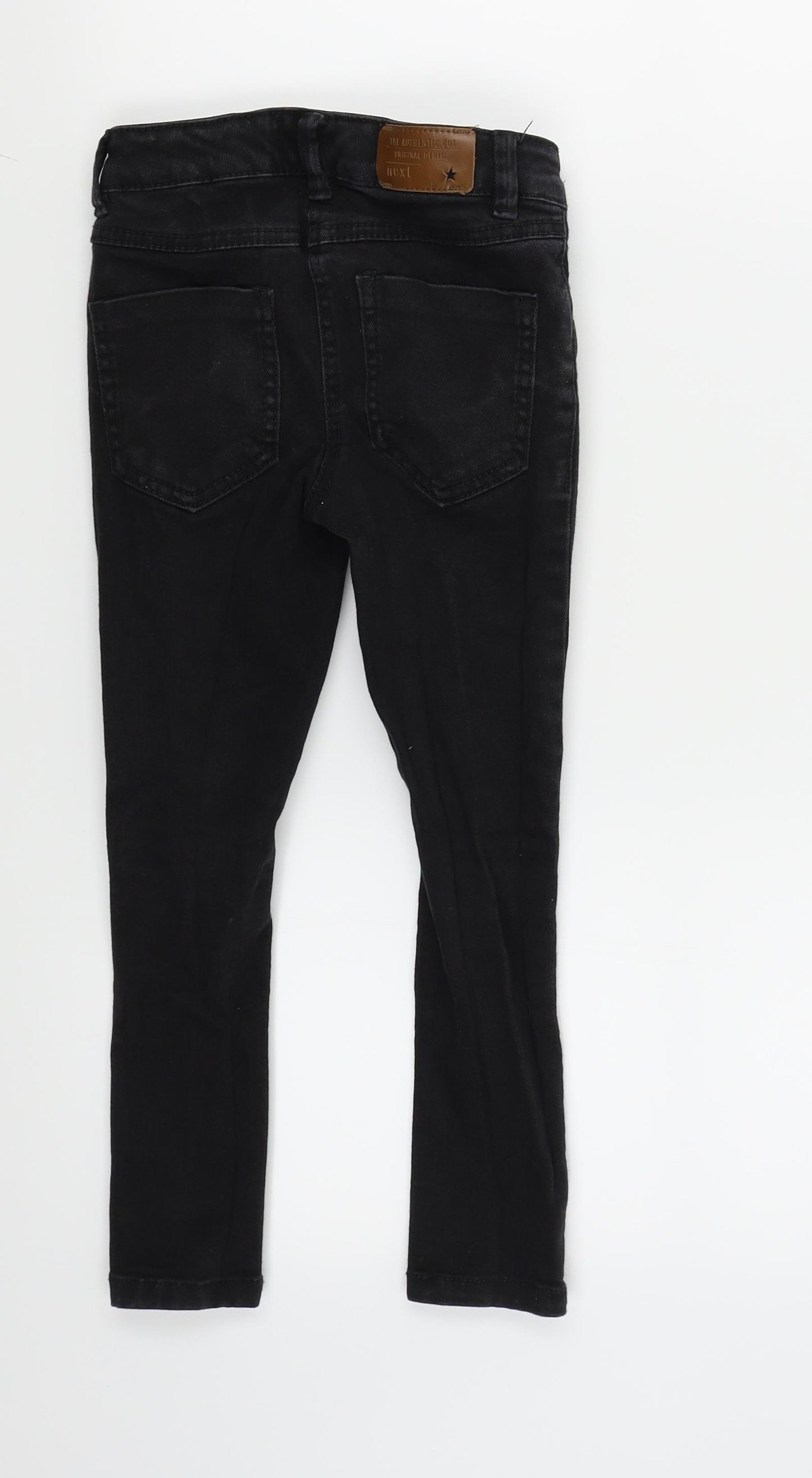 NEXT Girls Black   Straight Jeans Size 13 Years - ripped jeans
