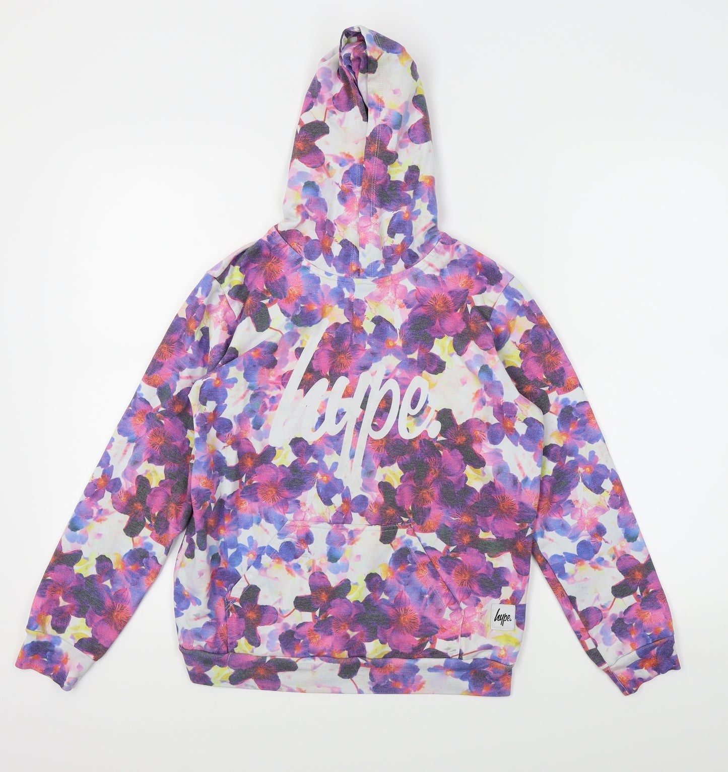 Hype Girls Multicoloured Floral  Pullover Jumper Size 13 Years