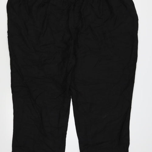 label be Womens Black   Capri Trousers Size 30 L24 in