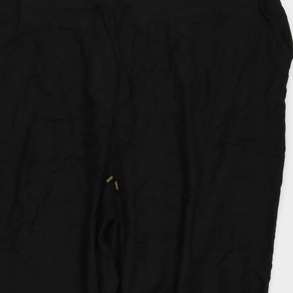 label be Womens Black   Capri Trousers Size 30 L24 in