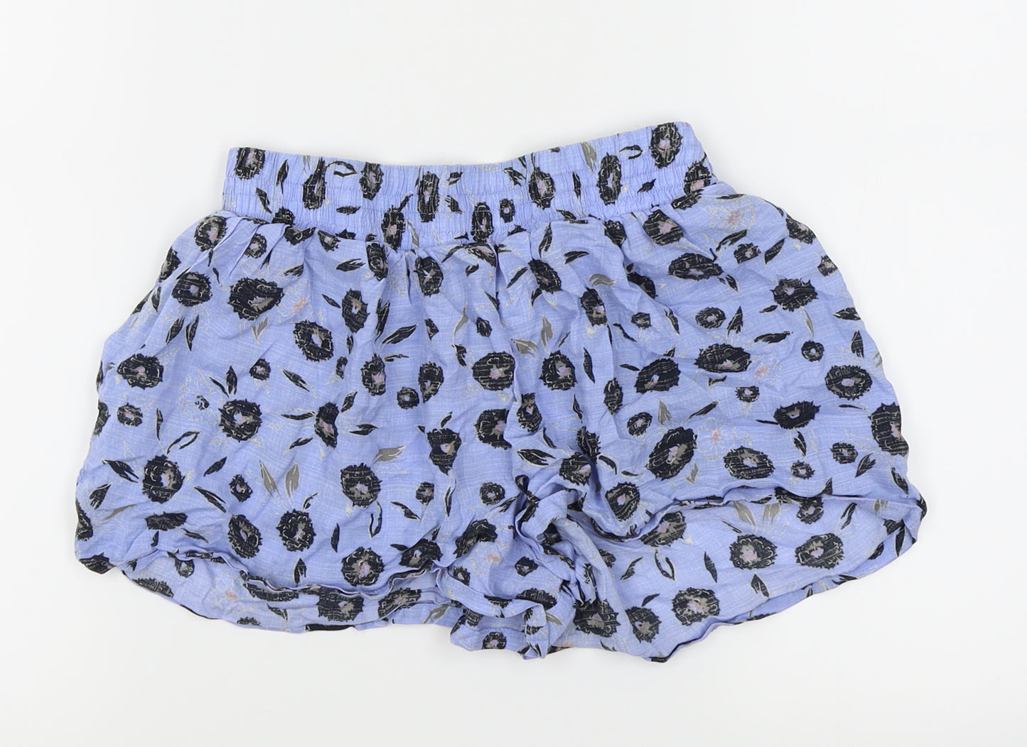 NEXT Girls Blue Floral  Hot Pants Shorts Size 10 Years
