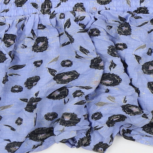 NEXT Girls Blue Floral  Hot Pants Shorts Size 10 Years