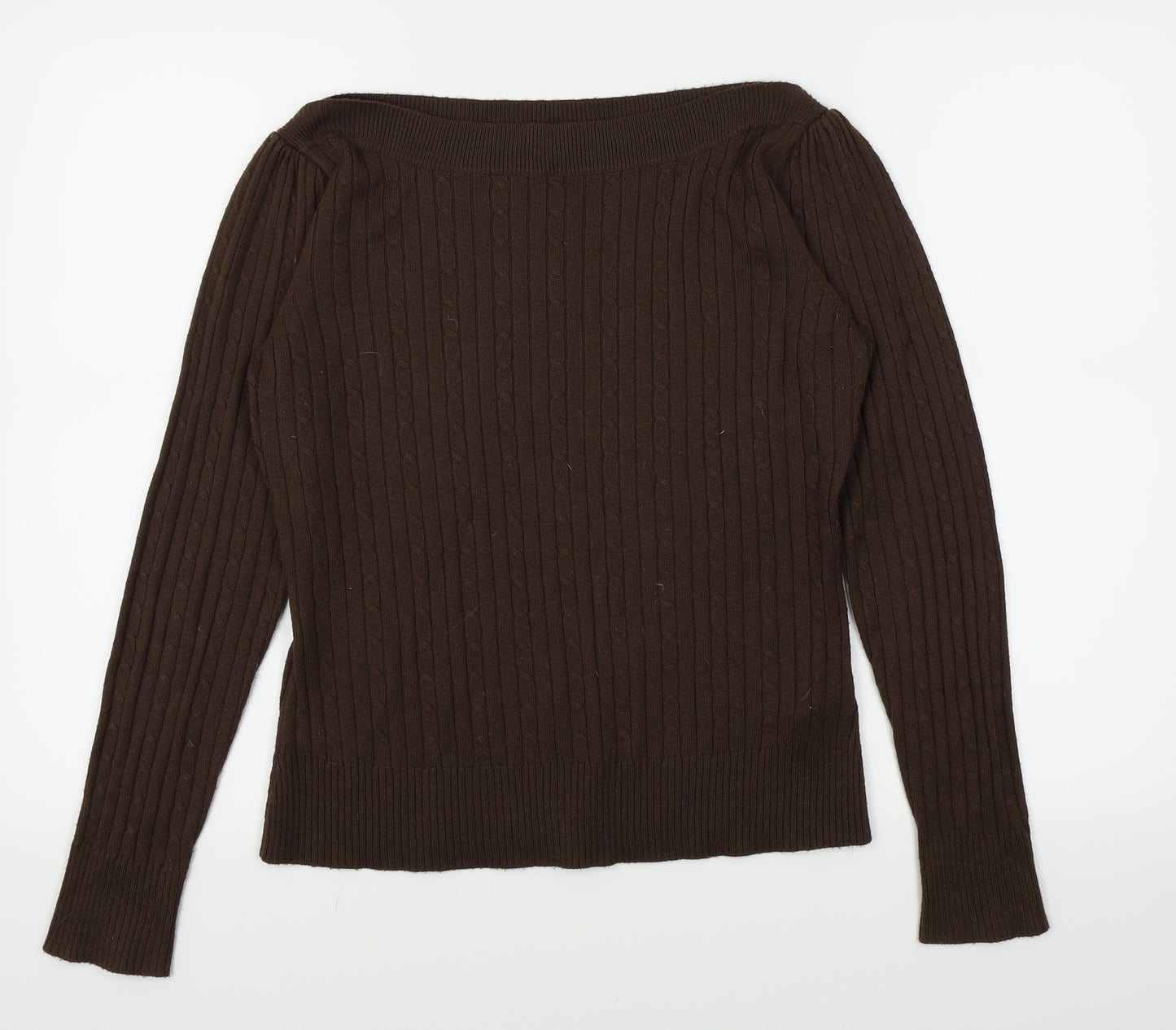 Dorothy Perkins Womens Brown   Pullover Jumper Size 14