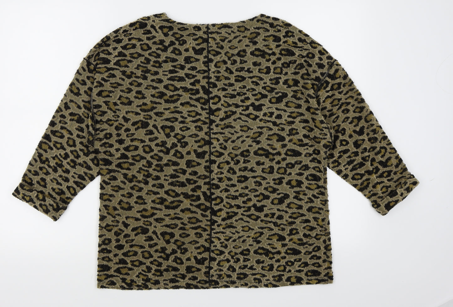 Per Una Womens Brown Animal Print  Pullover Jumper Size 12