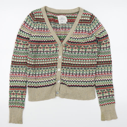 H&M Womens Multicoloured   Cardigan Jumper Size M