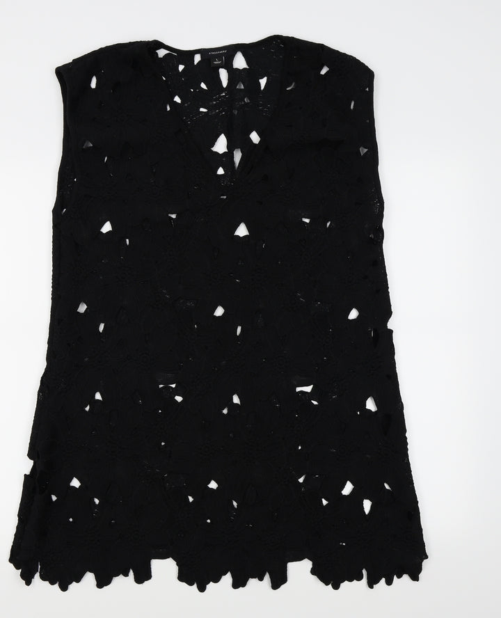 Primark Womens Black Fair Isle Pencil Dress Size L