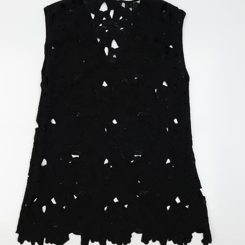 Primark Womens Black Fair Isle  Pencil Dress  Size L