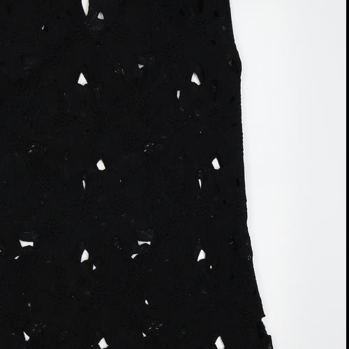 Primark Womens Black Fair Isle  Pencil Dress  Size L