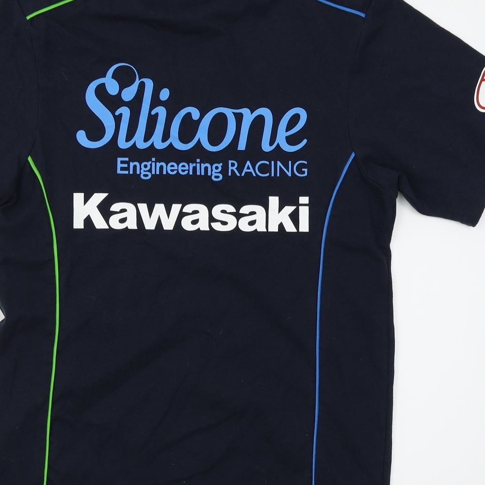Kawasaki Mens Blue    T-Shirt Size XS