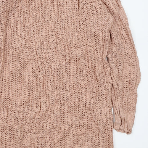 Boohoo Womens Pink   Pullover Jumper Size S