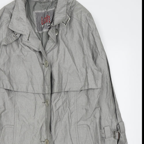 loft fashion Womens Grey   Overcoat Coat Size 10