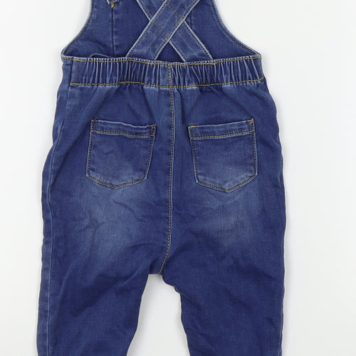 TU Boys Blue   Dungaree One-Piece Size 9-12 Months