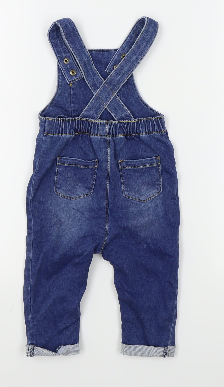 TU Boys Blue   Dungaree One-Piece Size 9-12 Months