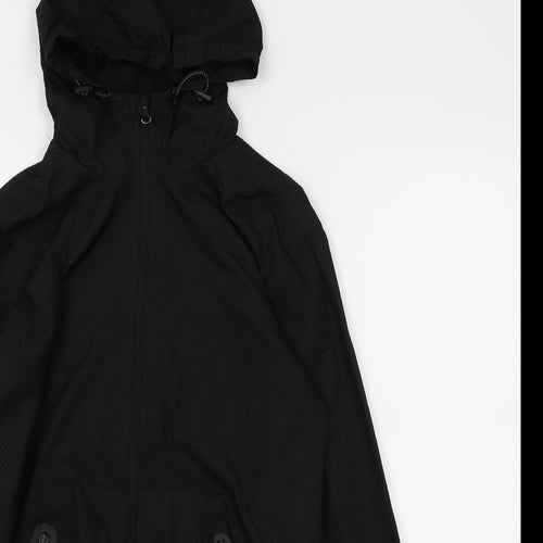 WORKOUT Mens Black   Rain Coat Coat Size XS