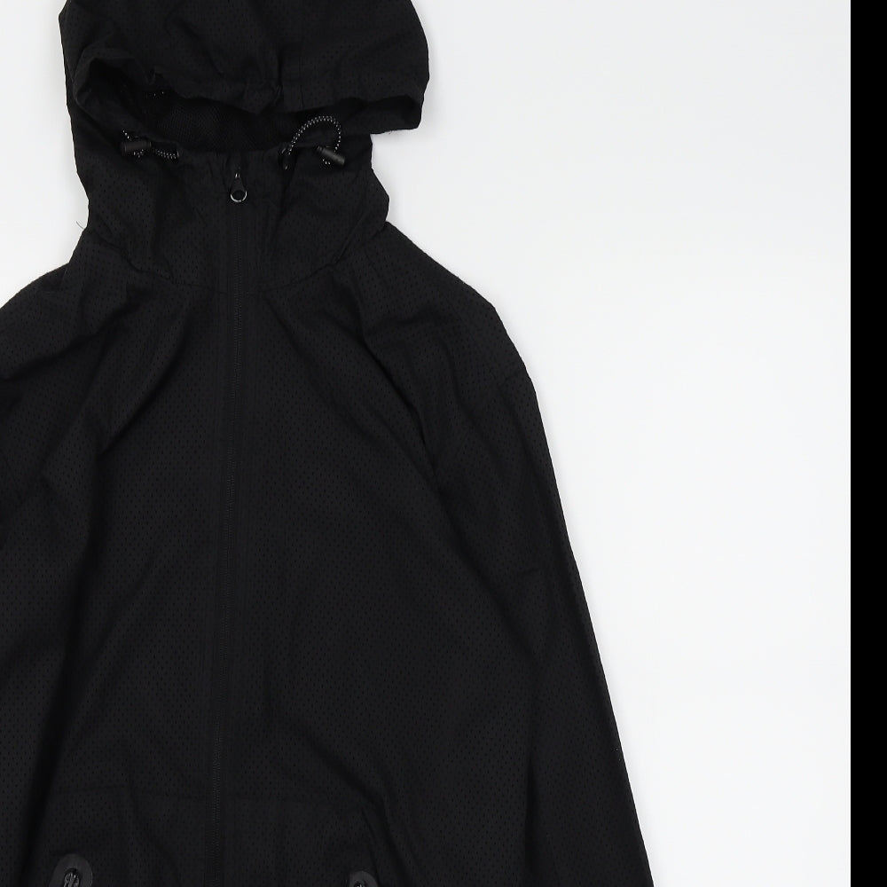 WORKOUT Mens Black   Rain Coat Coat Size XS