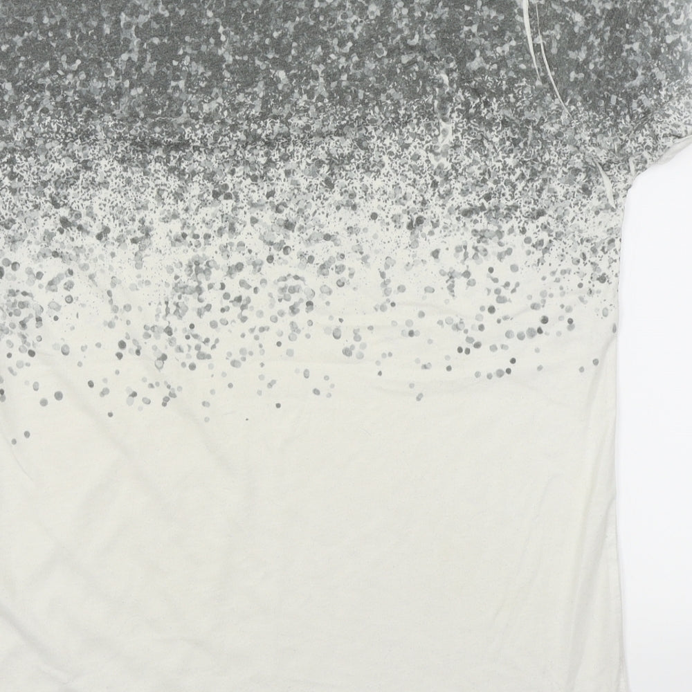 River Island Mens White    T-Shirt Size S