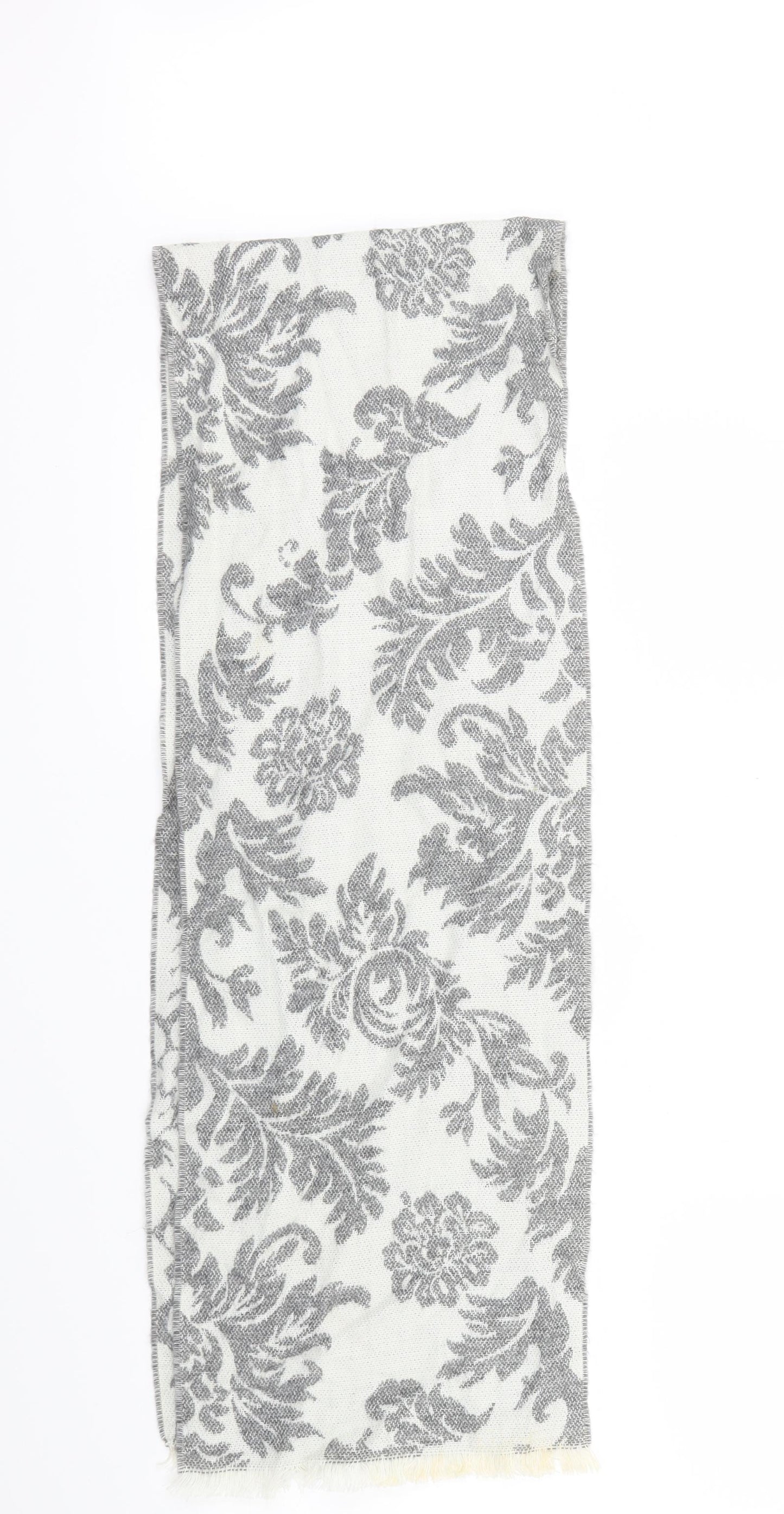 Preworn  Grey Floral   Scarf