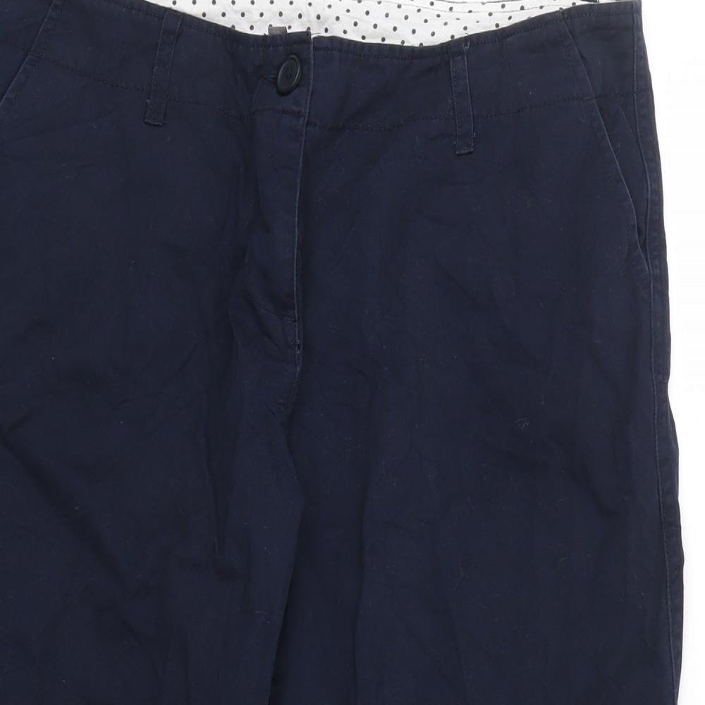 Katrin Womens Blue   Cropped Trousers Size 14 L21 in
