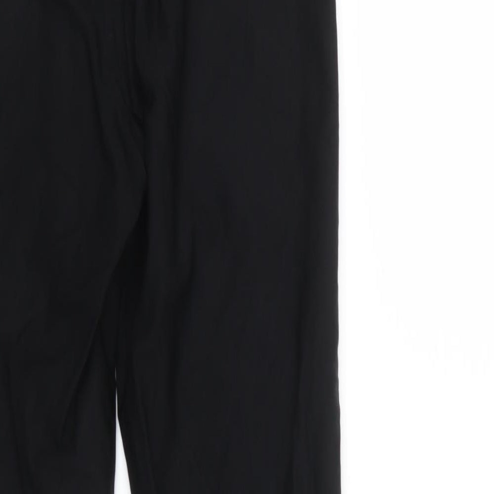 Divided Womens Black   Cropped Trousers Size 14 L30 in
