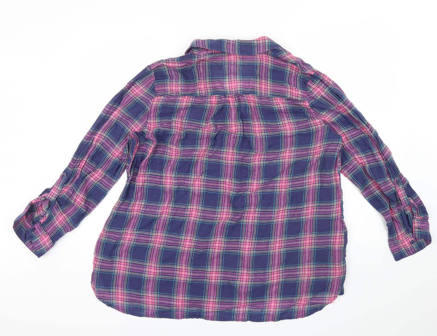George Womens Pink Check  Basic Blouse Size 20