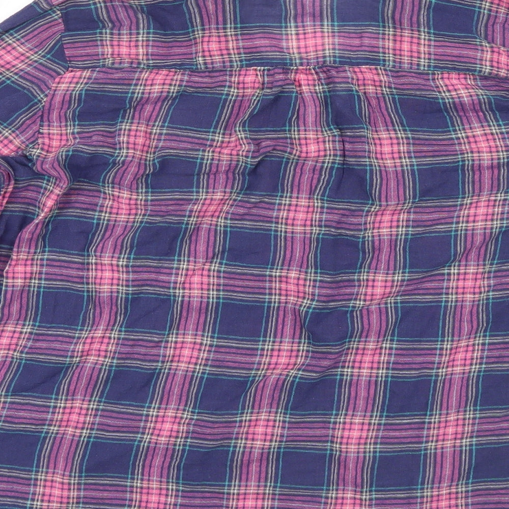 George Womens Pink Check  Basic Blouse Size 20