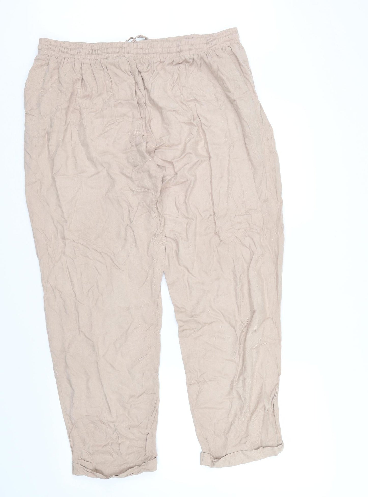 NEWLOOK Womens Beige   Trousers  Size 16 L26 in