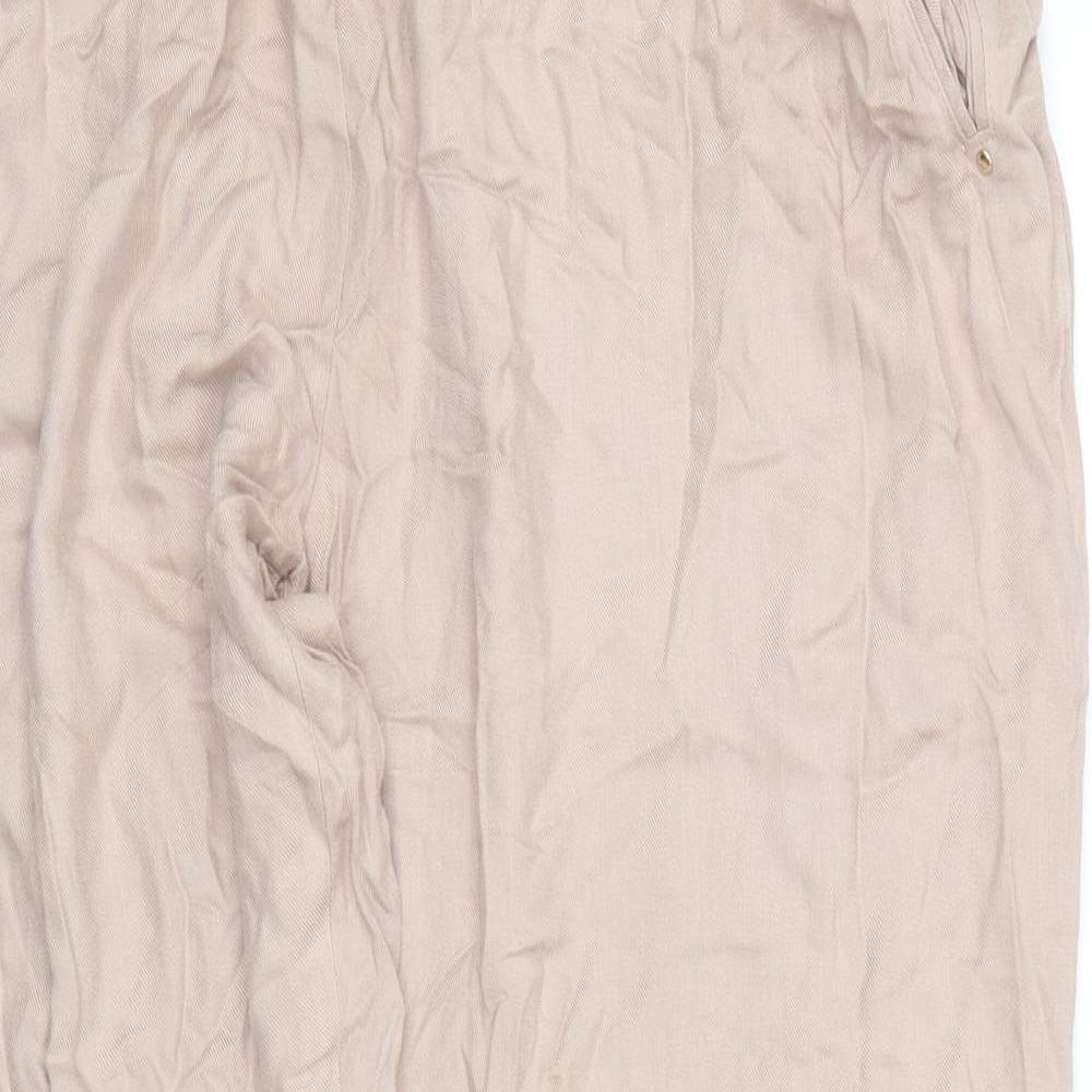 NEWLOOK Womens Beige   Trousers  Size 16 L26 in