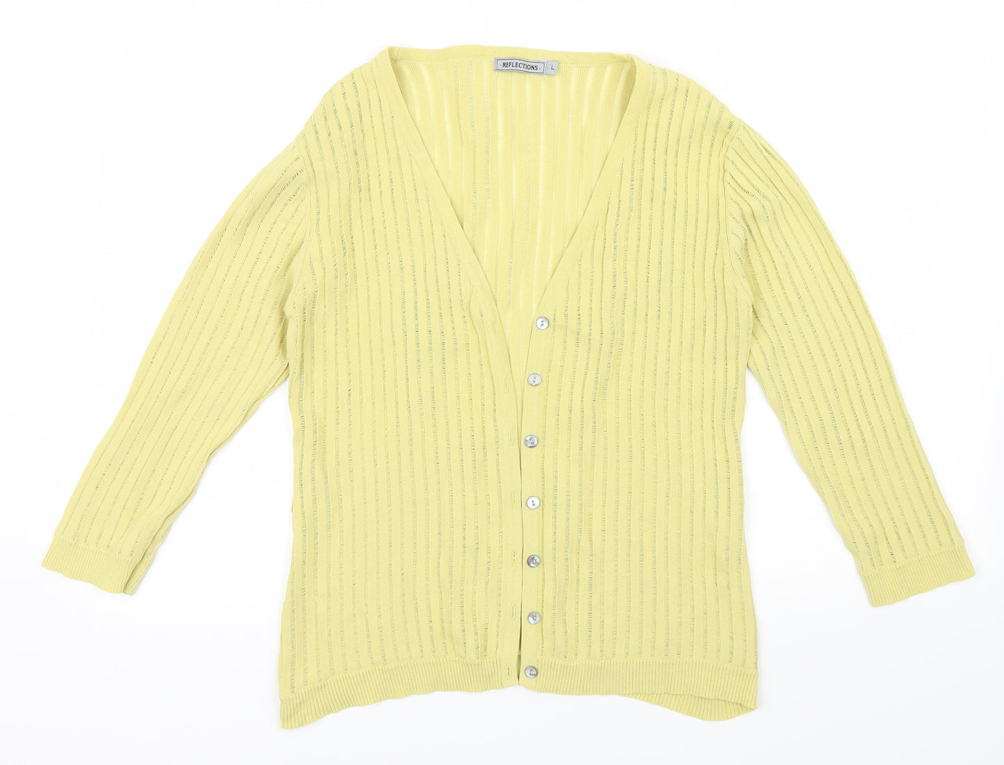 Reflections Womens Green   Cardigan Jumper Size L
